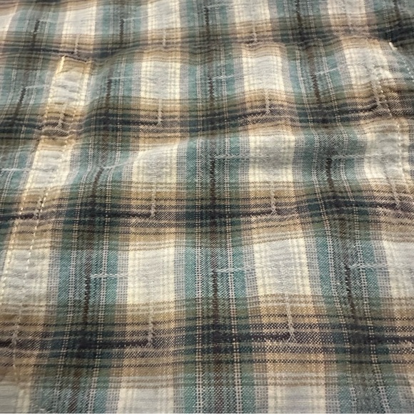 Toad & Co Shirt XXL Men’s Blue Plaid Short Sleeve Button Up Organic Cotton - Picture 4 of 10